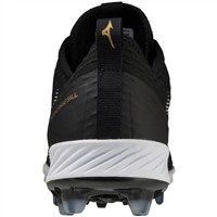 Mizuno Men's Dominant 4 Low TPU Molded Baseball Cleat, Black/White