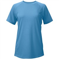 Easton Women's Elite Performance Softball Fastpitch Training Shirt, Light Blue