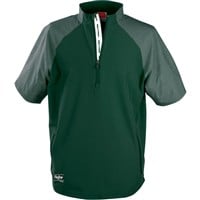 Rawlings Adult Color Sync Short Sleeve Cage Jacket, Dark Green