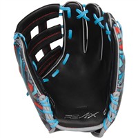 Rawlings REV1X 205 11.75in Baseball Glove (REV205-6B), Black/Blue