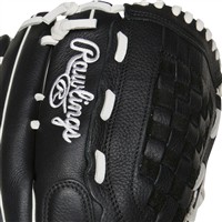 Rawlings Shut Out 13in Fastpitch Softball Glove, Black