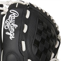 Rawlings Shut Out 11.5in Fastpitch Softball Glove, Black