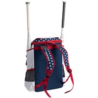 Easton Ghost NX Fastpitch Softball Stars & Stripes Backpack, Red/White/Blue
