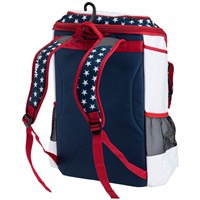 Easton Ghost NX Fastpitch Softball Stars & Stripes Backpack, Red/White/Blue