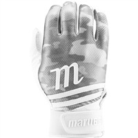 Marucci Adult Crux Camo Batting Gloves, White