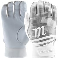 Marucci Adult Crux Camo Batting Gloves, White