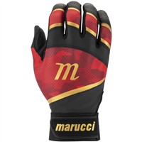 Marucci Youth Foxtrot T Ball Batting Gloves, Black/Red
