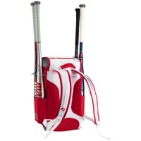 Marucci Barracks Backpack, White/Red