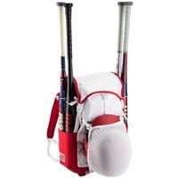 Marucci Barracks Backpack, White/Red
