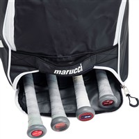 Marucci Stockade Wheeled Bag, White/Grey