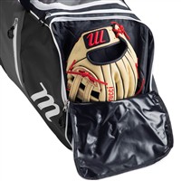 Marucci Stockade Wheeled Bag, White/Grey