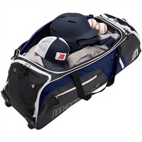 Marucci Stockade Wheeled Bag, White/Navy