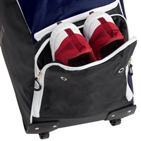 Marucci Stockade Wheeled Bag, White/Navy