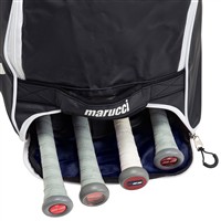 Marucci Stockade Wheeled Bag, White/Navy