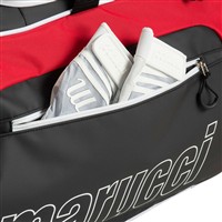 Marucci Stockade Wheeled Bag, White/Red