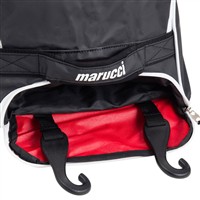 Marucci Stockade Wheeled Bag, White/Red