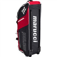 Marucci Stockade Wheeled Bag, White/Red