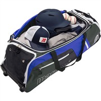 Marucci Stockade Wheeled Bag, White/Royal