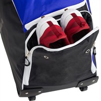 Marucci Stockade Wheeled Bag, White/Royal