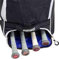 Marucci Stockade Wheeled Bag, White/Royal