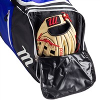 Marucci Stockade Wheeled Bag, White/Royal