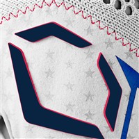 Evoshield Adult PRO-SRZ V2 Batting Glove, White/Red/Blue