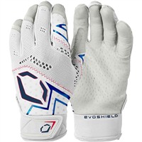 Evoshield Adult PRO-SRZ V2 Batting Glove, White/Red/Blue
