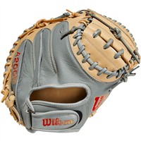 Wilson A2000 PF33 33in Catcher's Mitt (WBW10098433), Grey/Blonde