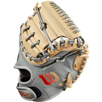 Wilson A2000 PF33 33in Catcher's Mitt (WBW10098433), Grey/Blonde