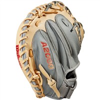 Wilson A2000 PF33 33in Catcher's Mitt (WBW10098433), Grey/Blonde