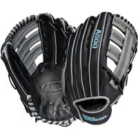 Wilson Youth A500 12.5in Baseball Glove (WBW100159125), Black/Grey