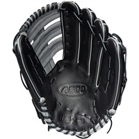 Wilson Youth A500 12.5in Baseball Glove (WBW100159125), Black/Grey