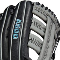 Wilson Youth A500 12.5in Baseball Glove (WBW100159125), Black/Grey