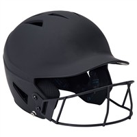 Champro HX Rise Fastpitch Softball Matte Batting Helmet, Black