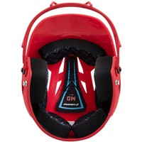 Champro HX Rise Fastpitch Softball Matte Batting Helmet, Scarlet