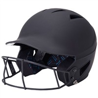 Champro HX Rise Fastpitch Softball Matte Batting Helmet, Black