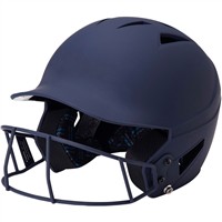 Champro HX Rise Fastpitch Softball Matte Batting Helmet, Navy