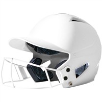 Champro HX Rise Fastpitch Softball Matte Batting Helmet, White