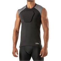 McDavid Youth HEX Sternum Shirt, White/Grey