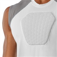 McDavid Youth HEX Sternum Shirt, White/Grey