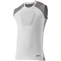 McDavid Men's HEX Sternum Shirt, White/Grey