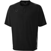 Evoshield Men's Impak Short Sleeve BP Baseball Training Jacket, Black