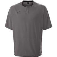 Evoshield Men's Impak Short Sleeve BP Baseball Training Jacket, Grey