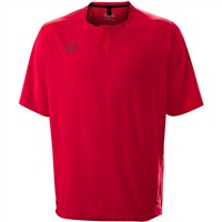Evoshield Men's Impak Short Sleeve BP Baseball Training Jacket, Scarlet