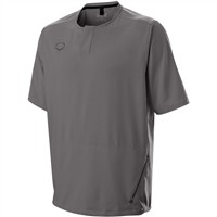 Evoshield Youth Impak Short Sleeve BP Baseball Training Jacket, Grey