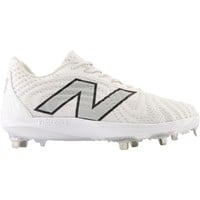 New Balance Men's FuelCell 4040v7 Low Metal Baseball Cleat, White/Grey