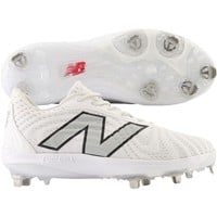 New Balance Men's FuelCell 4040v7 Low Metal Baseball Cleat, White/Grey