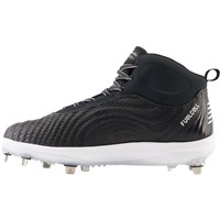New Balance Mens FuelCell 4040v7 Mid Metal Baseball Cleat, Black/White