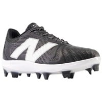 New Balance Men's FuelCell 4040v7 Low Molded Baseball Cleat, Black/White