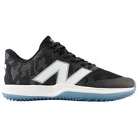 New Balance Mens FuelCell 4040v7 Turf Trainer Baseball Shoes, Black/White